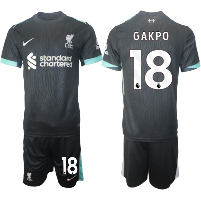 Men 2024-2025 Club Liverpool away Black #18 Soccer Jersey->indianapolis colts->NFL Jersey
